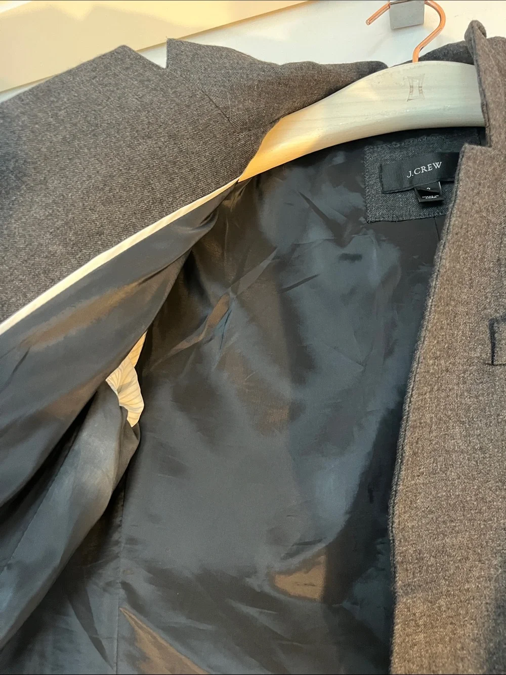 J. Crew Charcoal Gray Single-Button Women's Blazer